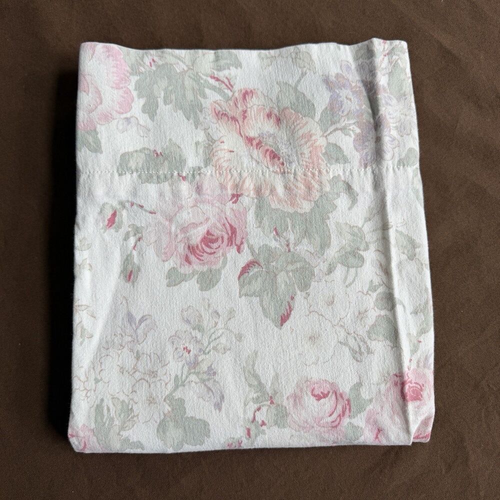Ralph Lauren Floral Flannel King Size Pillow Case Felicity 42x18
